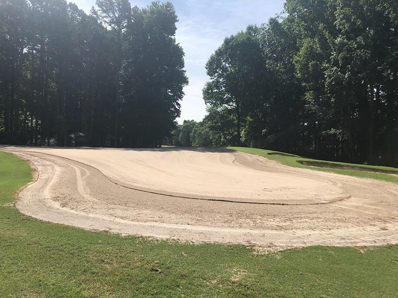 Completed Surface Preparation Hole 3 Green