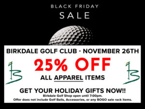 Black Friday Sale on November 26th